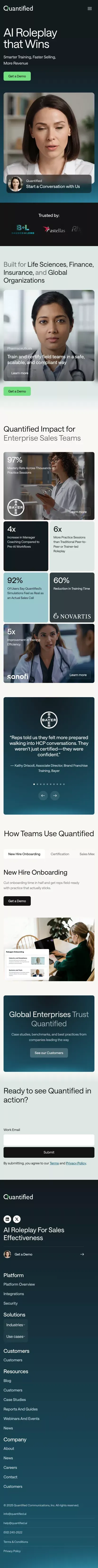 Quantified mobile view