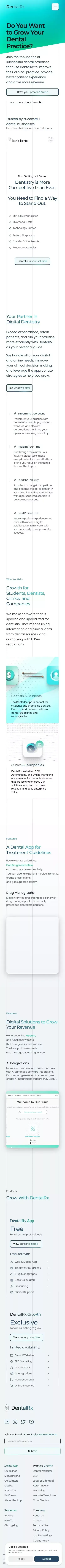 DentalRx | Helping Grow Your Dental Practice mobile view