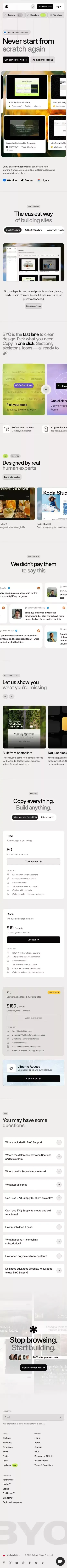 BYQ Supply – Never Start From Scratch Again mobile view