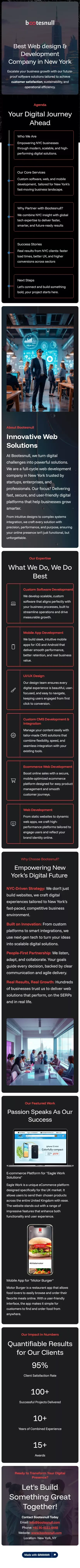 Best Web design & Development Company in New York mobile view