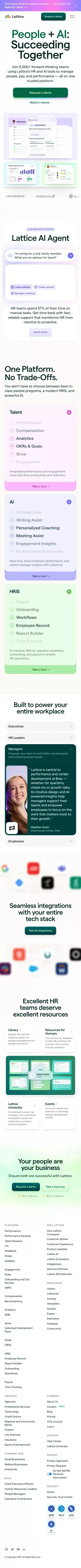 Lattice | The HR platform that people love mobile view