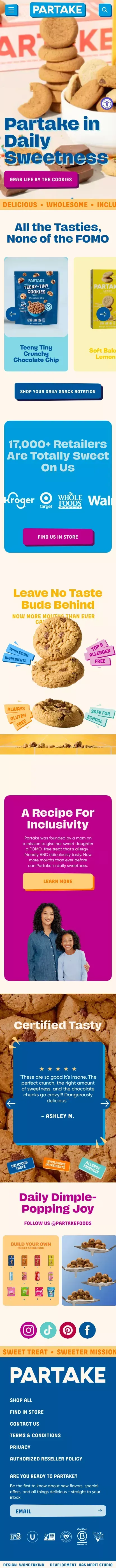 Partake Foods | Super Delicious Cookies mobile view