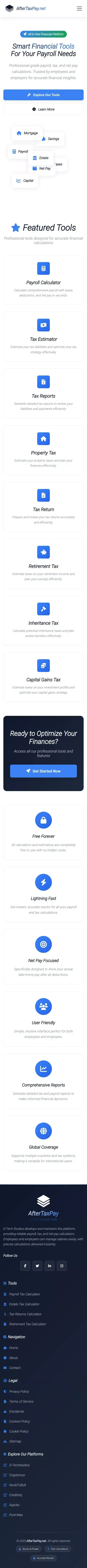 AfterTaxPay.net mobile view