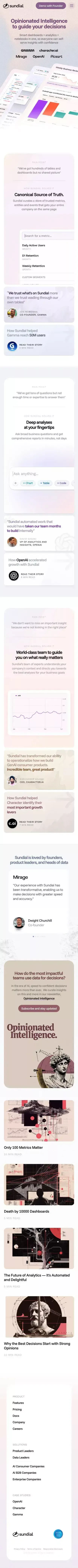 Sundial mobile view