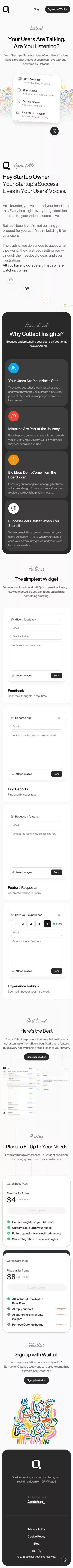 qatch up with your product! mobile view