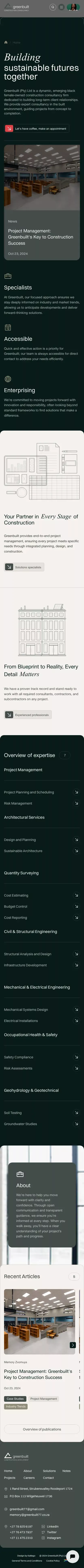 Greenbuilt Construction Consultants mobile view