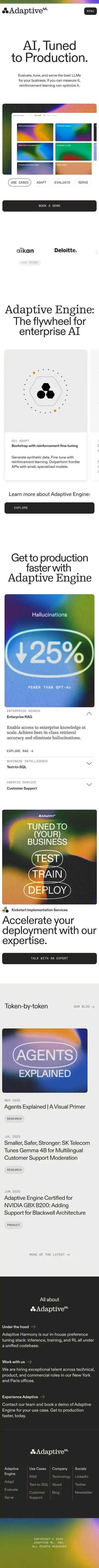Adaptive ML mobile view