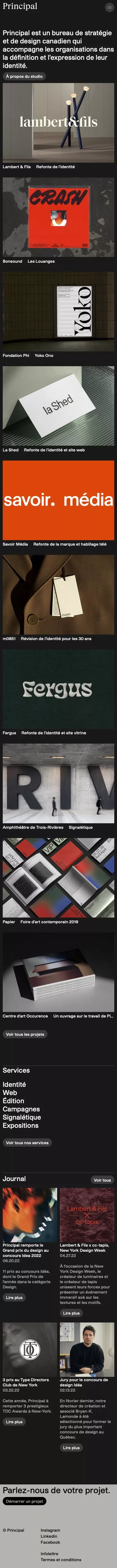 Principal mobile view