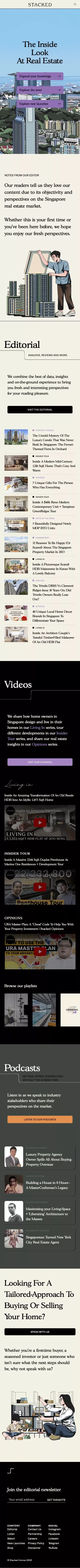 Stacked - A Modern Real Estate Platform & Editorial mobile view
