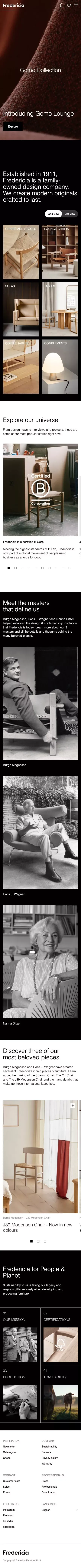Fredericia Furniture - Modern Originals Crafted To Last mobile view