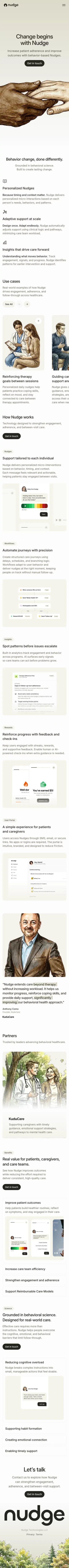 Nudge mobile view
