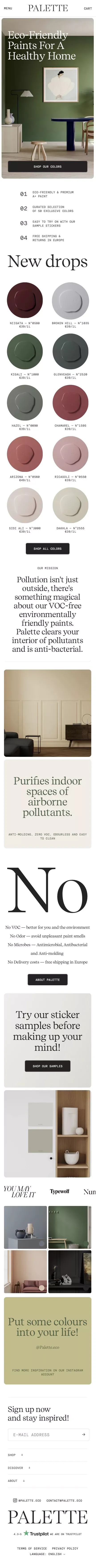 Palette, Eco-Friendly Paints For A Nontoxic Home — Palette - Eco-Friendly Paint mobile view