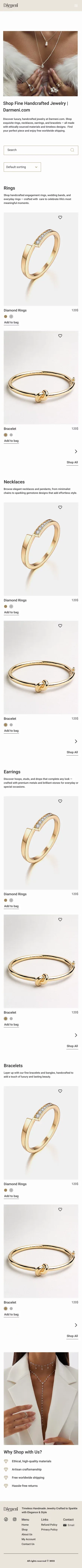 Darmeni – Timeless Handmade Jewelry Crafted to Sparkle with Elegance & Style mobile view