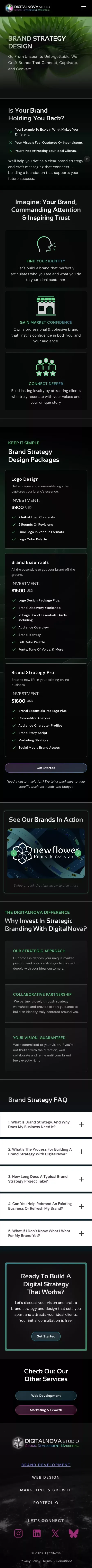 Denver Marketing, Web & Brand Agency | DigitalNova mobile view
