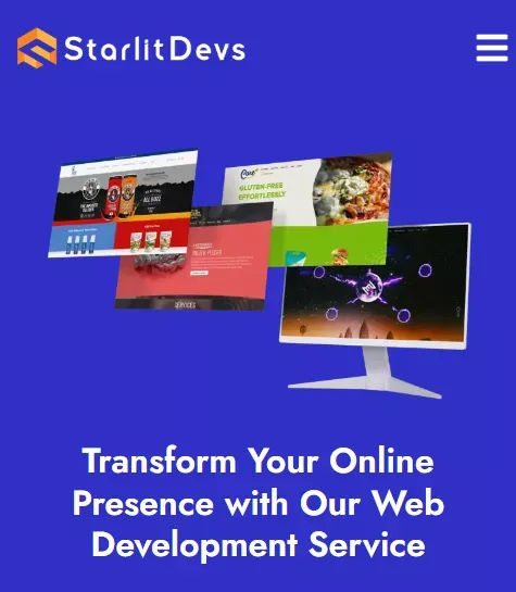 Starlit Devs | Web Development Services Provider mobile view