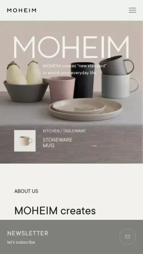 MOHEIM mobile view