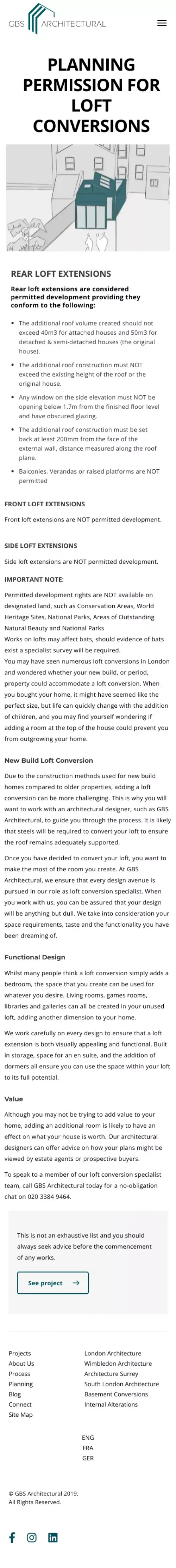Loft Conversions Wimbledon | London | GBS Architectural mobile view