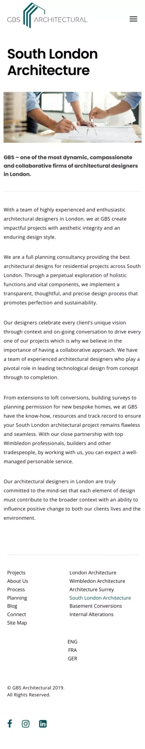 South London Architecture - Architectural Designers London - GBS mobile view