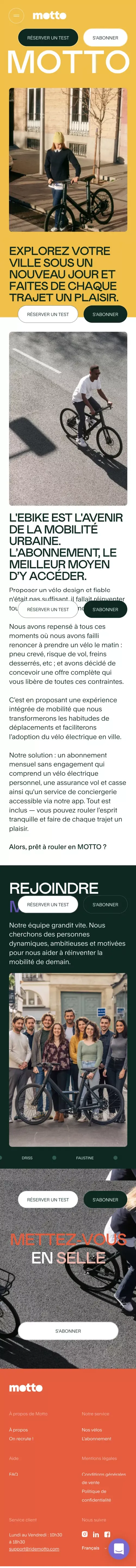 Notre histoire - Motto mobile view