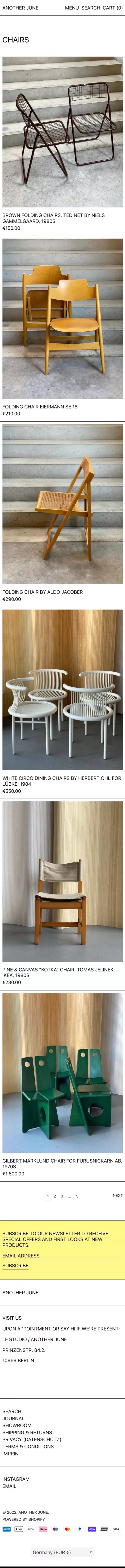 CHAIRS– ANOTHER JUNE mobile view