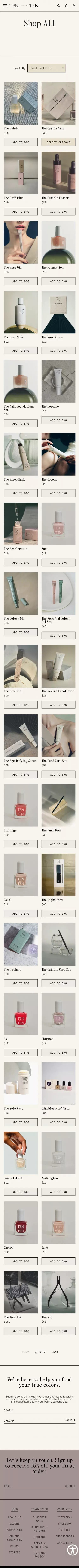 All – Tenoverten mobile view