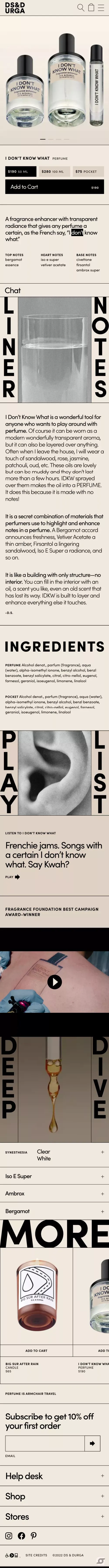 I Don’t Know What - D.S. & DURGA mobile view