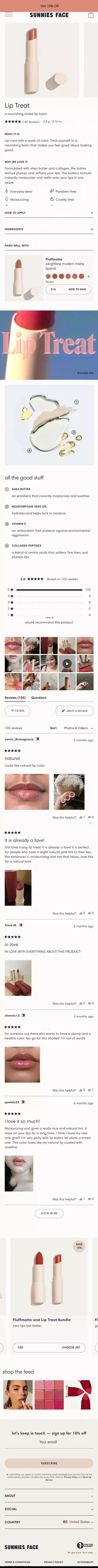 Lip Treat Tinted Lip Balm | Cruelty Free Makeup – Sunnies Face mobile view