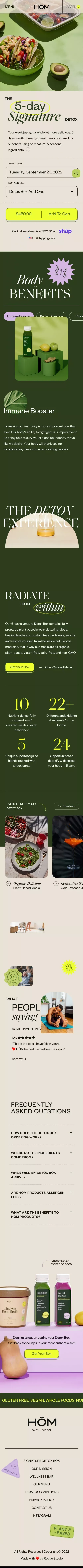 5-Day Detox Box – HŌM Wellness mobile view