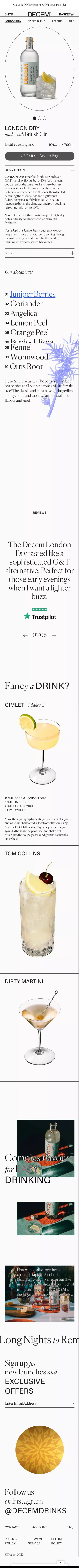 London Dry | 10% ABV Gin Alternative – Decem mobile view