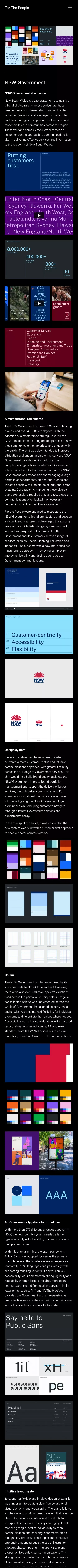 NSW Government — For The People mobile view