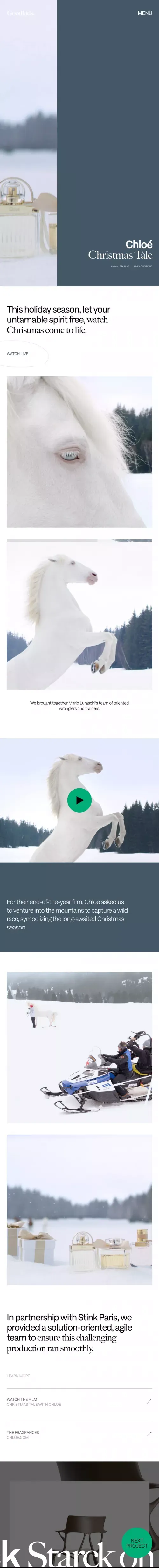 Goodkids | ChloÃ© - Christmas Tale mobile view