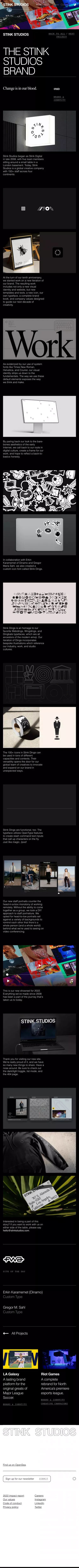 The Stink Studios Brand | Stink Studios mobile view