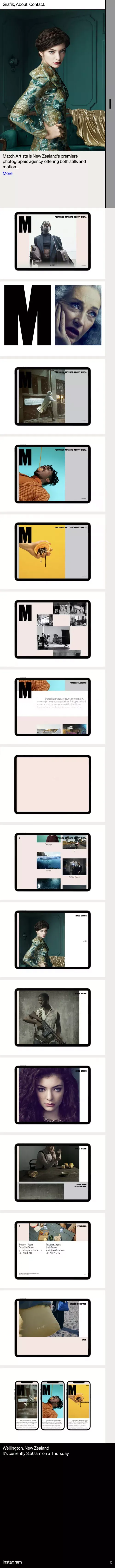 Grafik â Match Artists mobile view