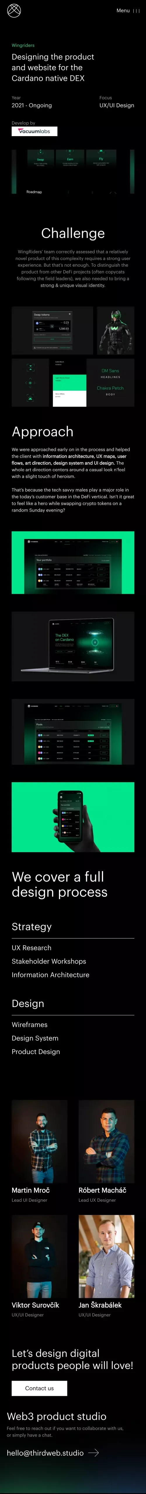 A11 fintech | UI/UX Studio mobile view