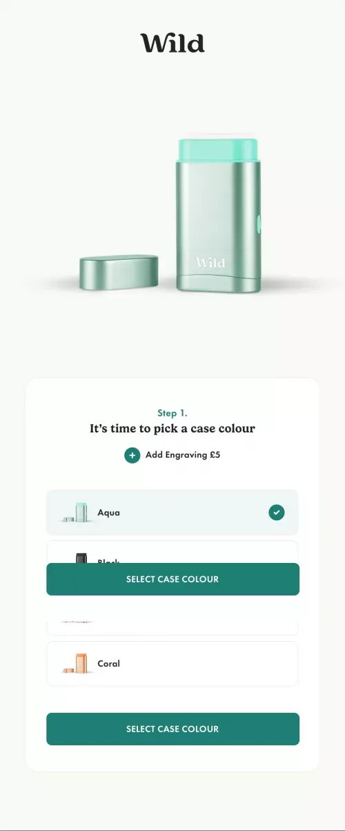 Refillable Eco-Friendly Deodorant Cases - Wild UK mobile view