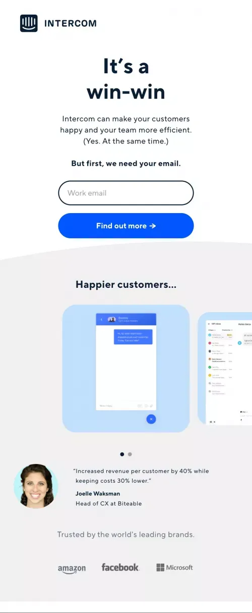 The Engagement OS | Intercom mobile view