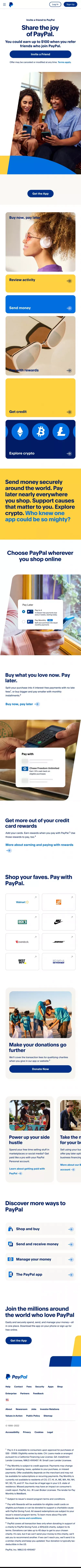 Digital Wallets, Money Management, and More | PayPal US | PayPal US mobile view