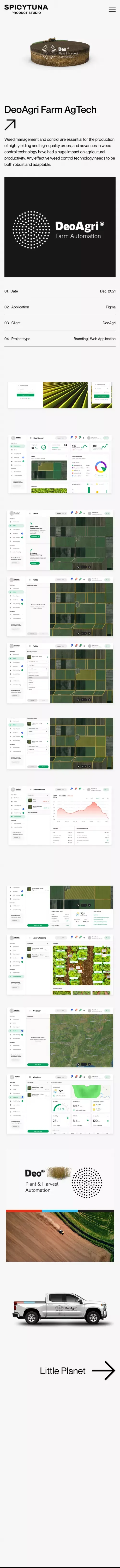 DeoAgri Farm Management | Tampa, FL | SpicyTuna Design mobile view