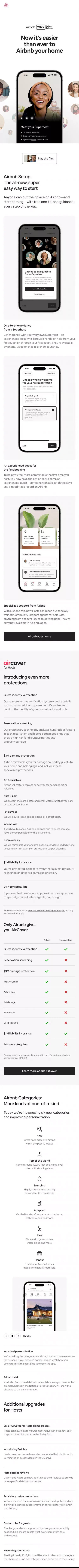 The Airbnb 2022 Winter Release mobile view