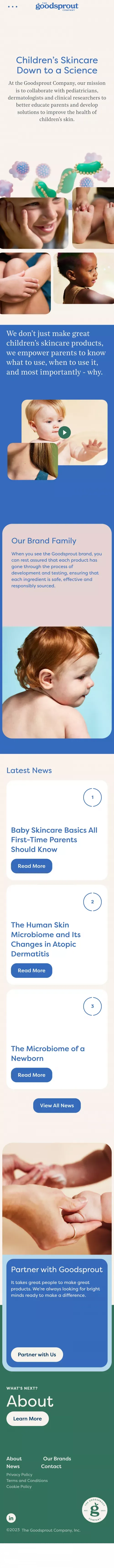 The Goodsprout Company – Children’s Skincare Backed by Science mobile view