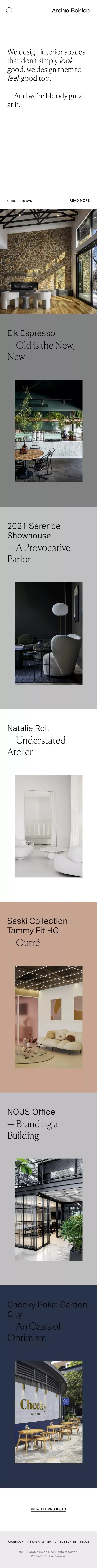 Archie Bolden mobile view