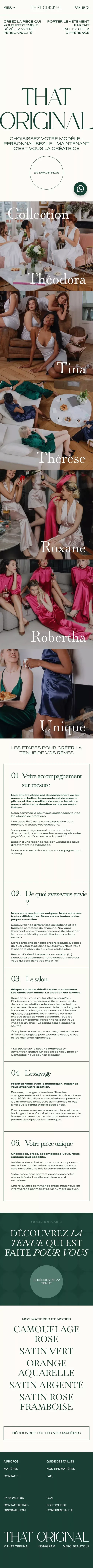 Accueil - That Original mobile view