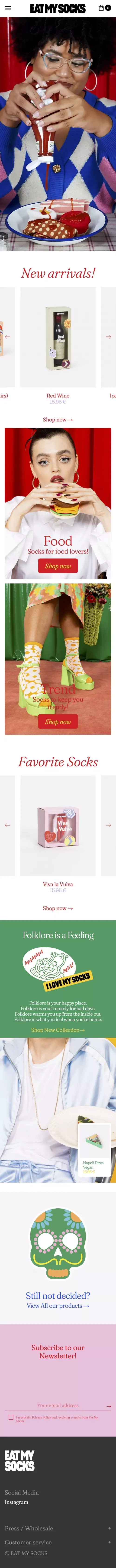 Cool & Unique Shaped Socks | Eat My Socks mobile view
