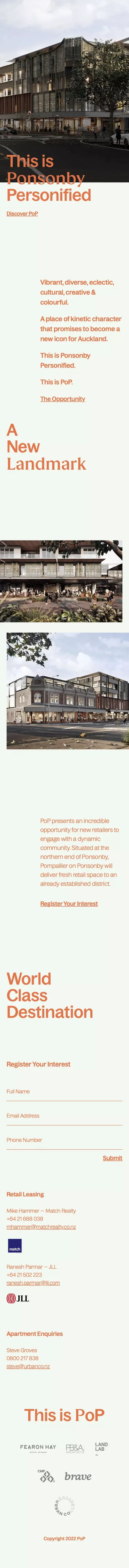 PoP mobile view