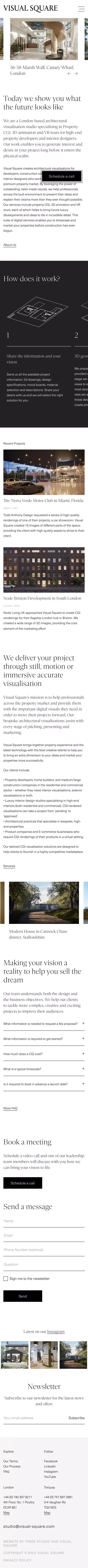 Visual Square mobile view