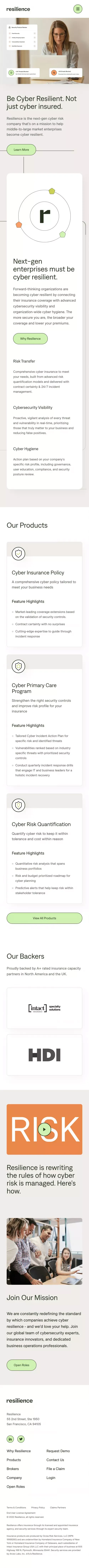 Resilience mobile view