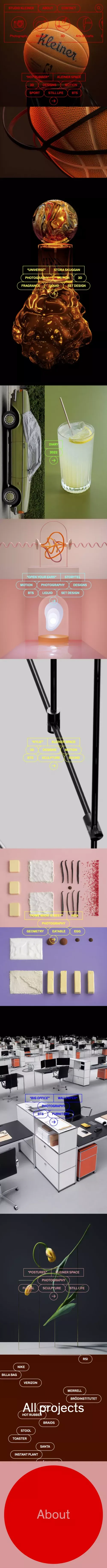Studio Kleiner, Photography & Imagery mobile view