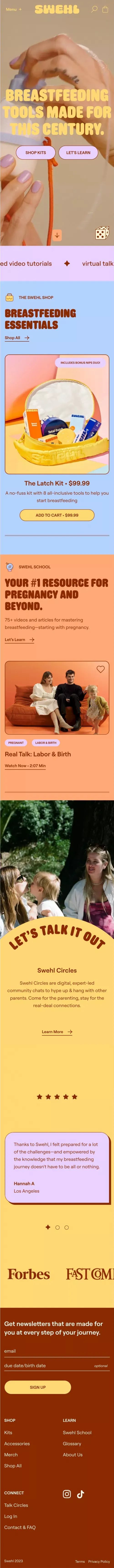 ✨Swehl✨ mobile view
