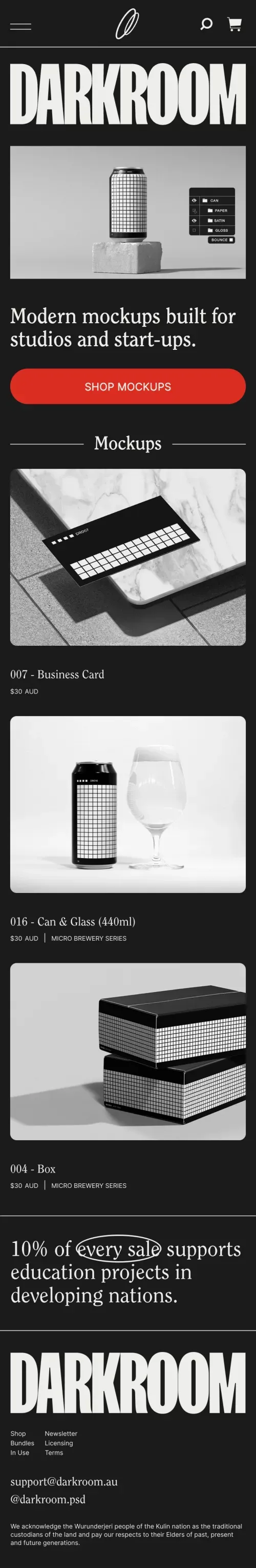 Darkroom - Very Good Mockups mobile view