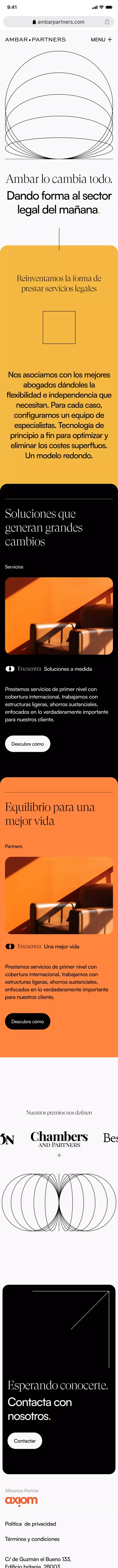 Ambar Partners | Ambar es la primera firma de servicios legales alternativos (ALSP), partner exclusivo de Axiom, abogados por proyectos mobile view